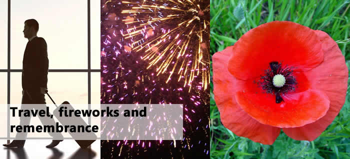 Magazine head Travel, fireworks and remembrance